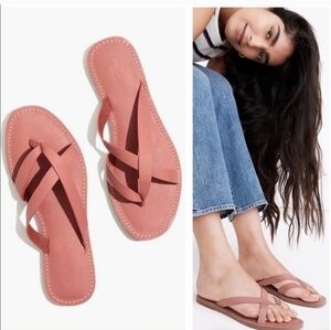 Madewell The boardwalk leather flat size 7